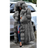 Faux Fur Coat Women Long Hooded Fur Coat alpscommerce long fashion warm coat
