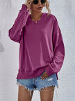 Women's Hoodie Sweatshirt Sports Casual Candy Color Long Sleeve Tops
