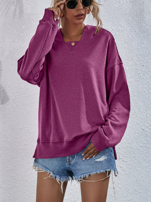 Women's Hoodie Sweatshirt Sports Casual Candy Color Long Sleeve Tops