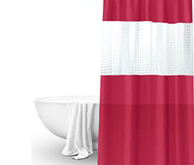 Splicing Translucent Waterproof Mildew Proof Bathroom Bath Shower Partition Curtain