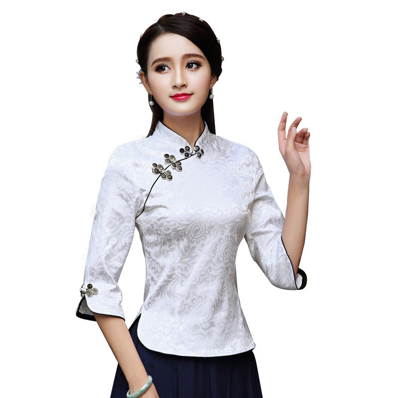 Cheongsam For Girls Summer Slim Fit Improvement