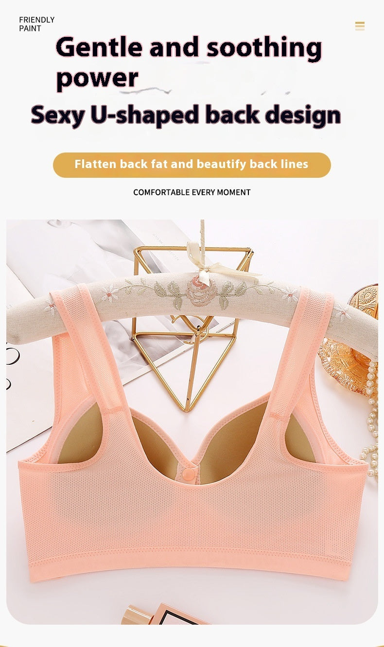 Nursing Mother Beauty Back Thin Underwear Comfortable And Breathable Adjustable Mother Bra