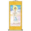 Like Buddha Statue Enshrine Silk Cloth Scroll Decorative Painting