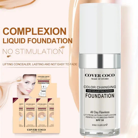 Concealing Foundation Temperature Change Skin Color