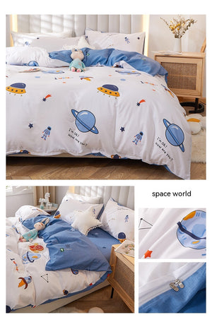 Pure Cotton Bedding Set Of Four Pieces