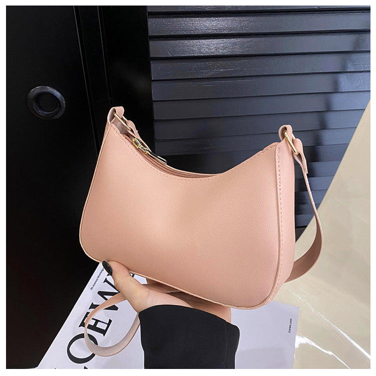 Women's Underarm Bag Solid Color Small Square Handbag
