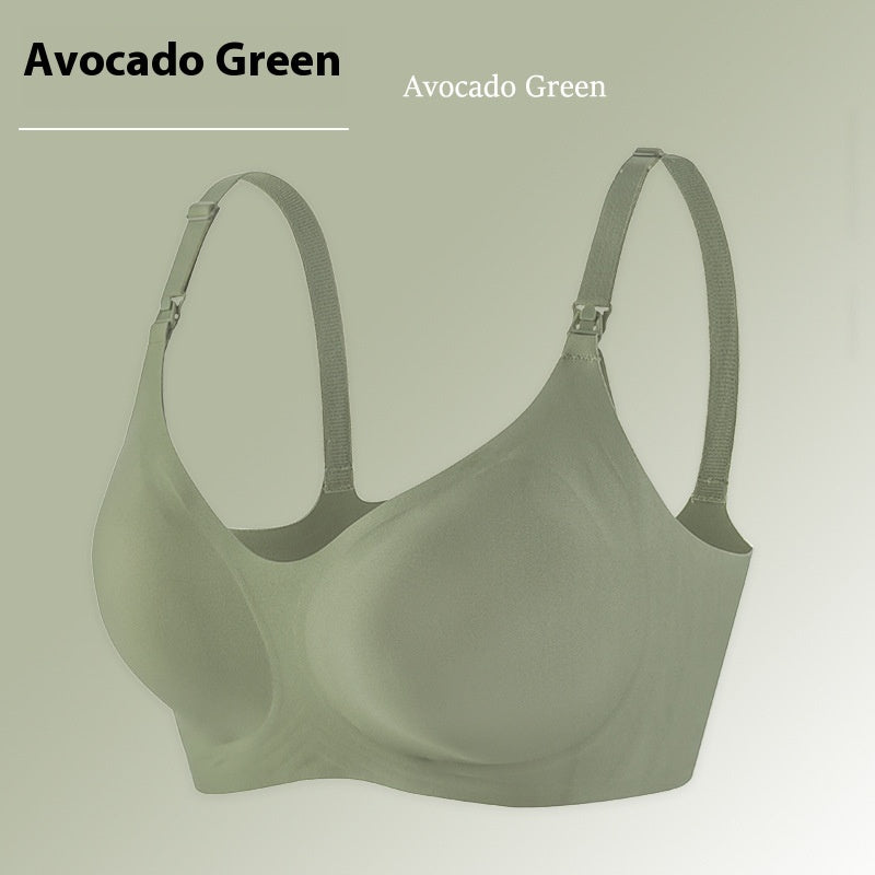 Jelly Stick Soft Support Nursing Underwear Busty Gathering Seamless Bras