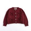 Kids' Sweater Korean Style Long Sleeve Red Coat Knitted Cardigan Top