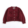 Kids' Sweater Korean Style Long Sleeve Red Coat Knitted Cardigan Top
