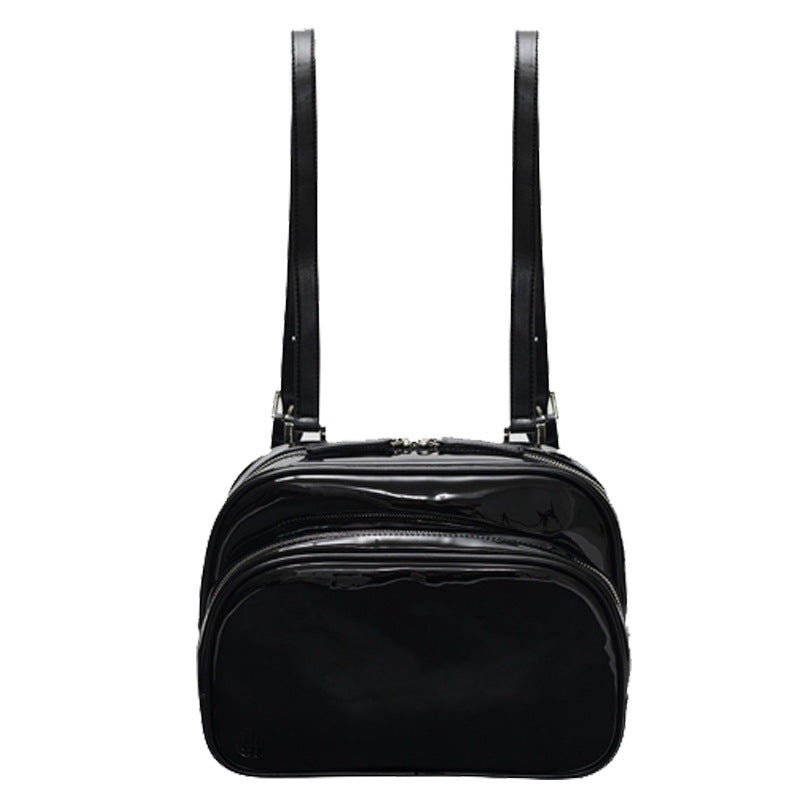 Women's Fashion Bright Leather Large Capacity Shoulder Commuter Bag