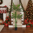 6FT Artificial Tree Natural Green Leaves Indoor Potted Plant Faux Tree For Home Office Festival Decor