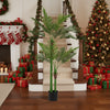 6FT Artificial Tree Natural Green Leaves Indoor Potted Plant Faux Tree For Home Office Festival Decor