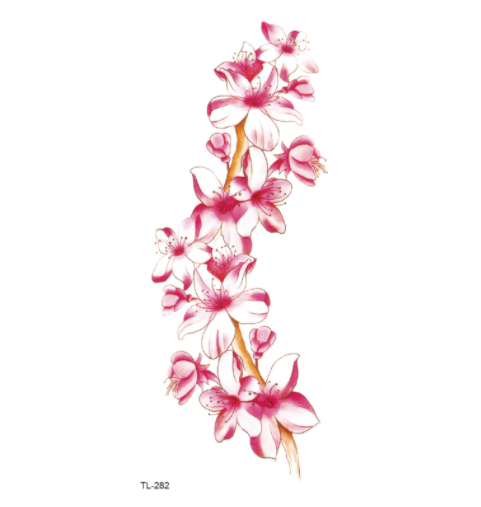 The Other Side Flower Tattoo Stickers Waterproof Tattoo