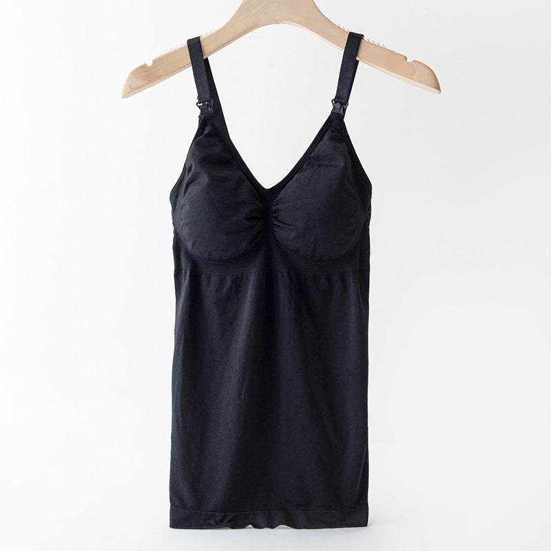 Nursing Bra Underwear Postpartum Belly Shaping Sling Nursing Vest
