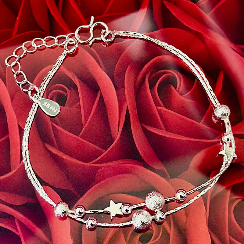 Design Double Circles Star Bracelet Female Fashion