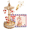 Robotime Rokr Parachute Tower DIY Music Box Building Block Amusement Park Series For Kids Adults Easy Assembly 3D Wooden Puzzle