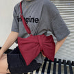 Fashion Large Bow Shoulder Bag For Girls Cute Cow Print Crossbody Bags Women Lovely Shopping Bags