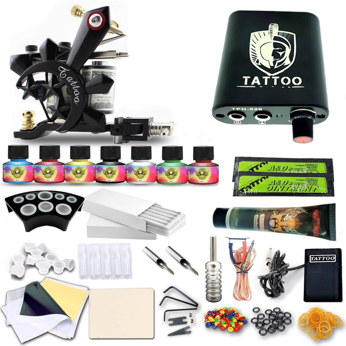 Coil Tattoo Machine Set Professional Full Set Of Tattoo Equipment