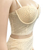 Mesh Camisole Vest Mid-skirt Two-piece Set