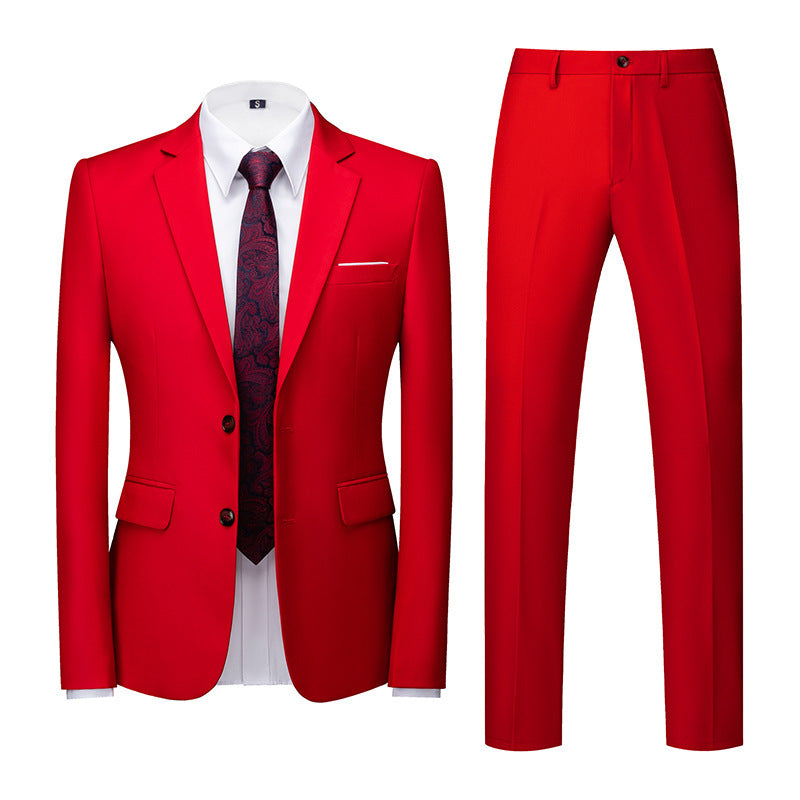 Men's Suit Wedding Two Button Two Piece Suit