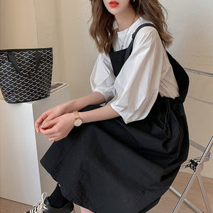 Women's Casual Fashion Strap Skirt Two-piece Set