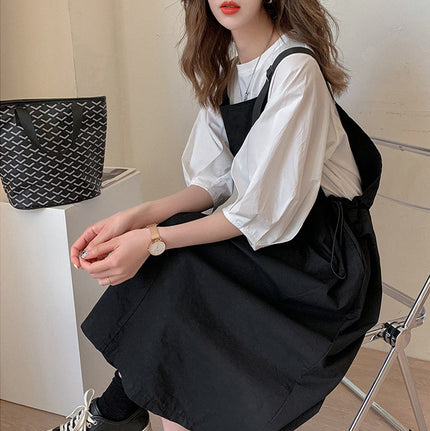 Women's Casual Fashion Strap Skirt Two-piece Set