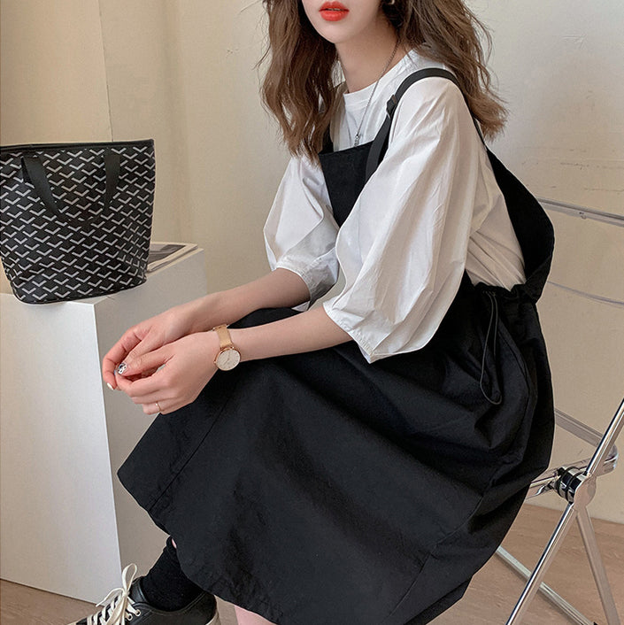 Women's Casual Fashion Strap Skirt Two-piece Set