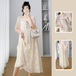 Embroidered Pregnant Women's Large Dress