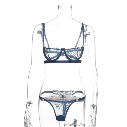 Lace Chest-wrapped See-through Underwear