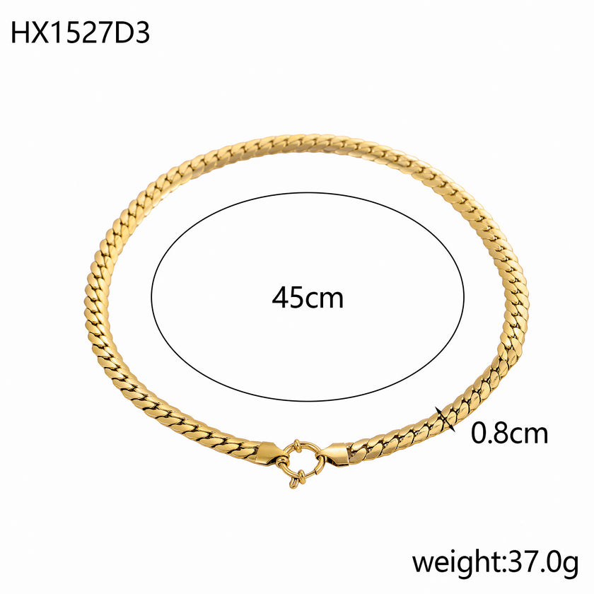 Encrypting Smooth NK Chain Necklace