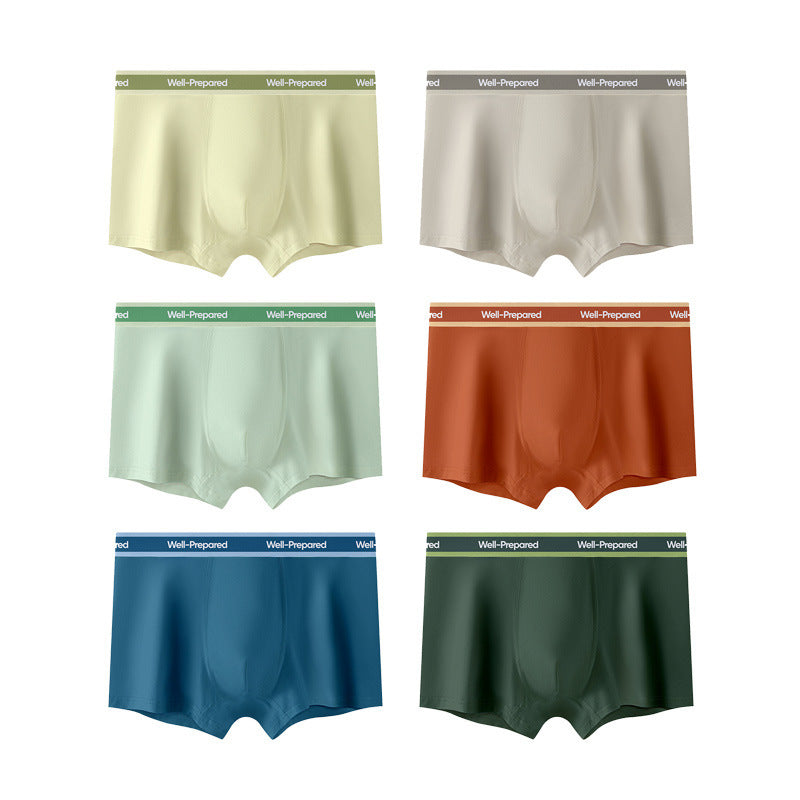 Men's Color Blocked Breathable Pure Cotton Underwear