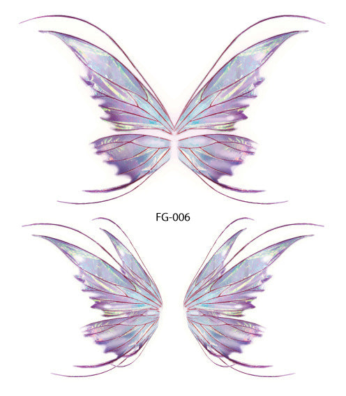 Waterproof Glitter Butterfly Tattoo Stick Gradient Tattoo