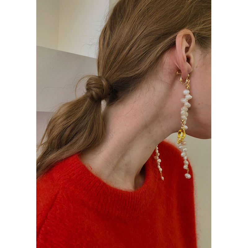 Long Natural Pearl EarringsNiche And Exquisite