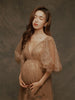 Sequin Fairy Wedding Dress Pregnant Women Photo Studio Clothing