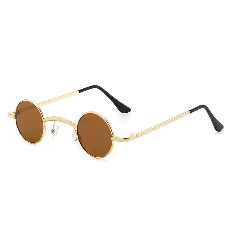 Men And Women Fashion Retro Small Round Frame Sunglasses