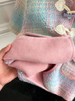 Girls' Fashion Casual Plaid Coat