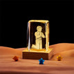 Crystal Cube Buddha Statue Cross Three-dimensional Ornaments