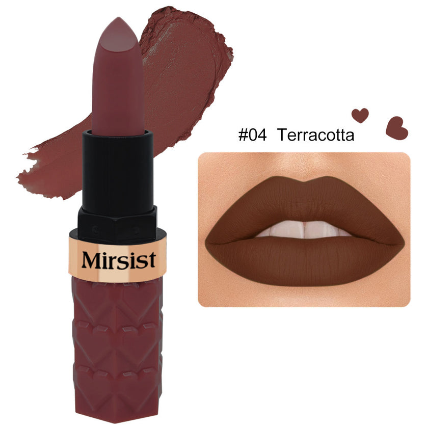 6 Color Matte Lipstick No Stain On Cup Waterproof And Durable