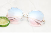 Women's Irregular Rimless   Sunglasses