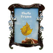 Creative Enamel Colored Metal Photo Frame With Flower And Bird Photo Frame