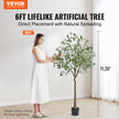 Artificial Eucalyptus Tree, 1.8 M Tall Faux Plant, Secure PE Material & Anti-Tip Tilt Protection Low-Maintenance Plant, Lifelike Green Fake Potted Tree For Home Office Decor Indoor Outdoor