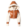 Women's Fur One-piece Lamb Fur Short Coat