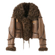 New Imported Snow Rabbit Fur woolen  Coat Women