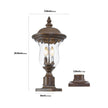 Vintage Outdoor Light Pole Lights, Waterproof Garden Patio Lights, Walkway & Driveway Lighting - One Piece No Bulb Unavailable Platforms