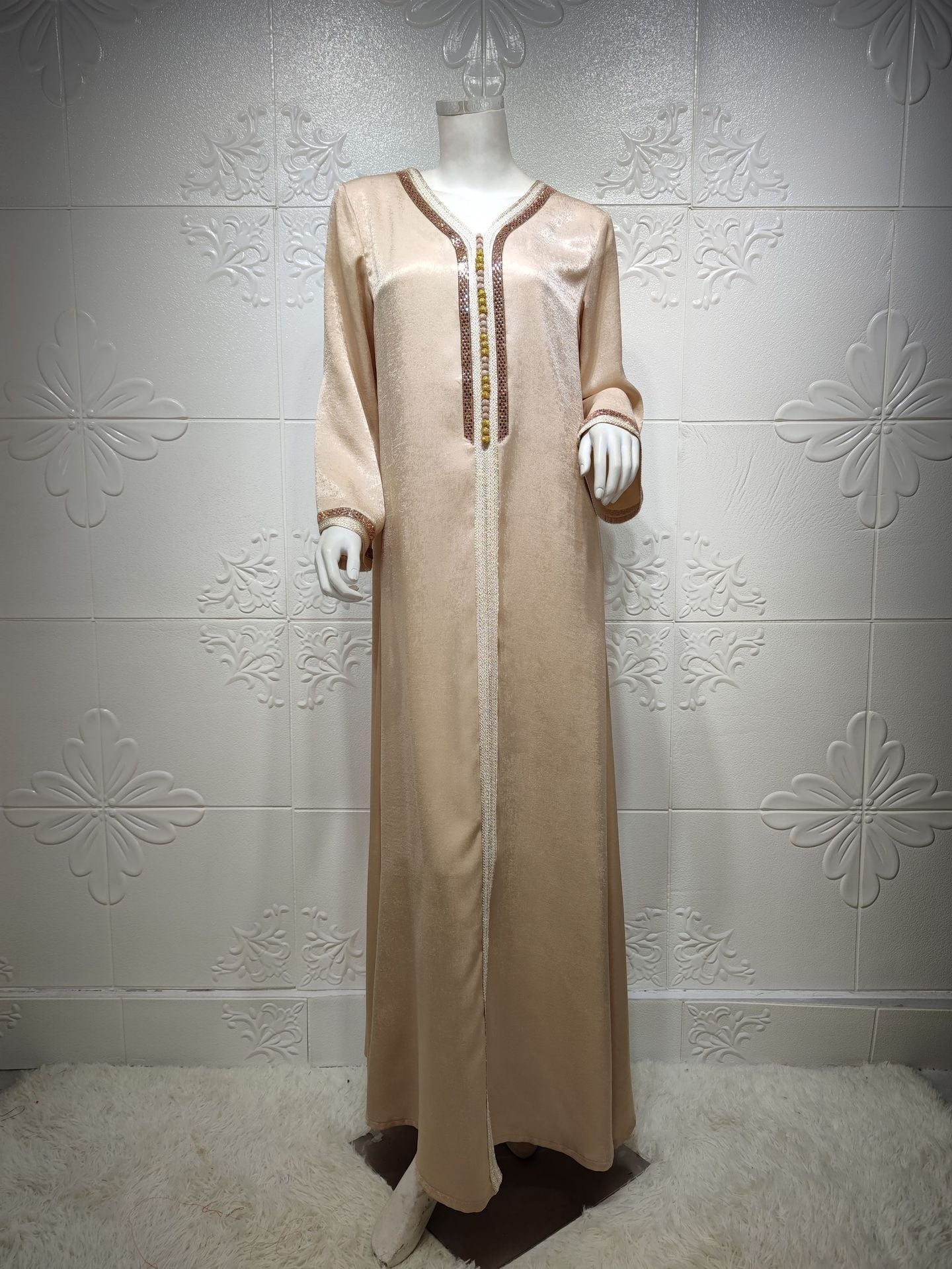Fashion Women's Solid Color Hot Diamond Dress