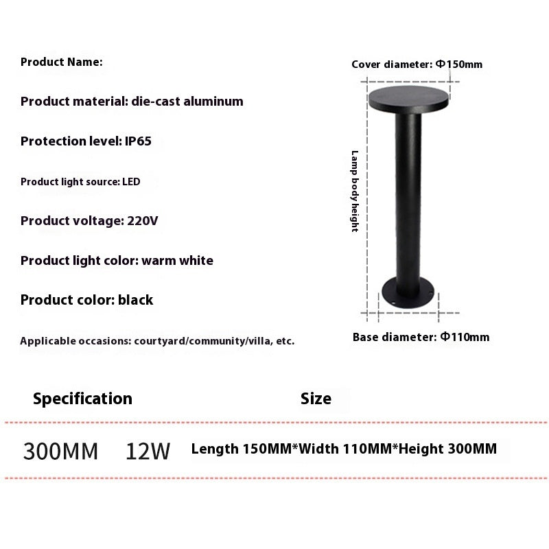 Outdoor Lawn Lamp Floor Outlet Landscape Garden Lights