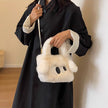 Women's Fashion Simple Plush Hand-carrying Bag
