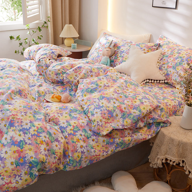 Pure Cotton Bedding Set Of Four Pieces