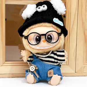 Doll Clothes Denim Suspender Pants Suit