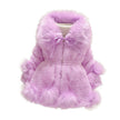 Faux Fur Coat With Thick Fur Collar